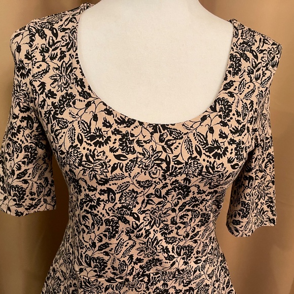 NEW! Pact Fit & Flare Paisley Blossoms Scoop Midi Dress Size Small NWT! - Picture 3 of 12